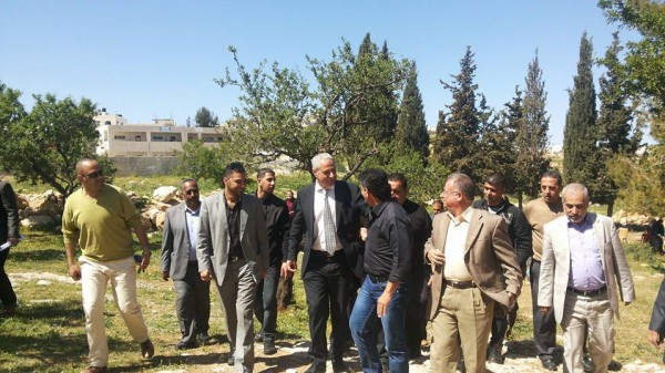وزير الزراعة الفلسطيني ينظم زيارة تفقدية للاراضي الزراعية لمحافظة بيت لحم