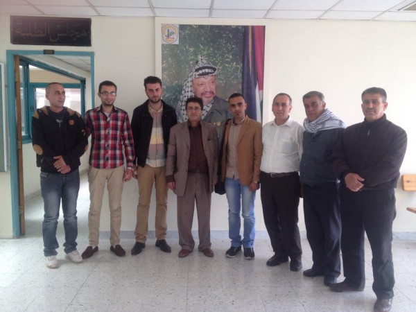 العميد أبو ربيع يلتقي شبية ومجلس طلبة جامعة النجاح الوطنيه