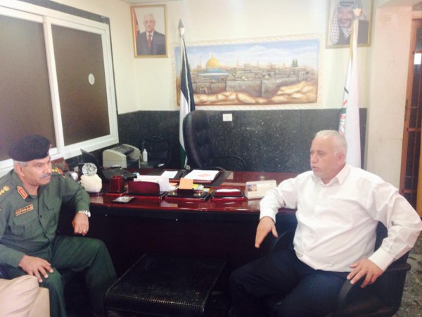 أمين سر حركة فتح بسلفيت يستقبل مدير بنك فلسطين