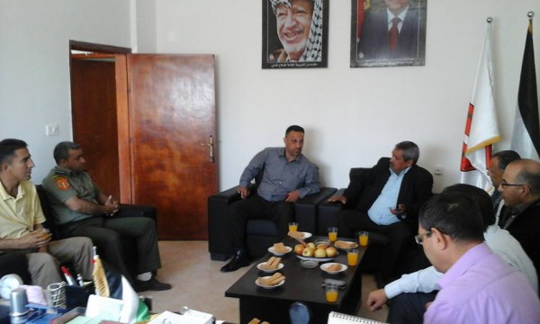 مدير ارتباط عسكري اريحا يجتمع مع مدراء المؤسسات الحكومية في المحافظة