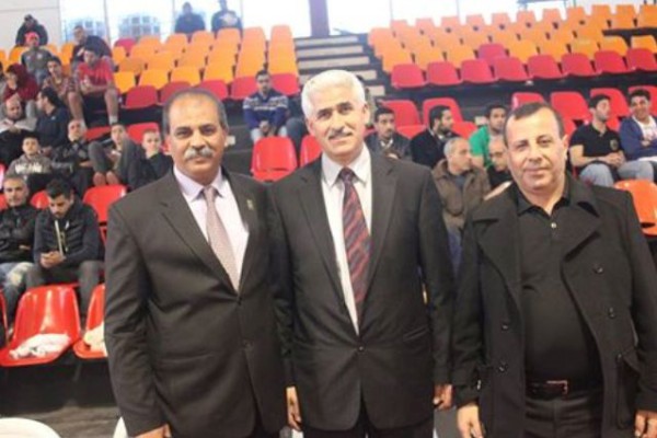 أبو شمالة يشكر اللواء الرجوب لدعمه اتحاد السلة