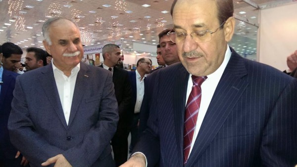 نائب رئيس الجمهورية نوري المالكي يزور المعرض الفلسطيني