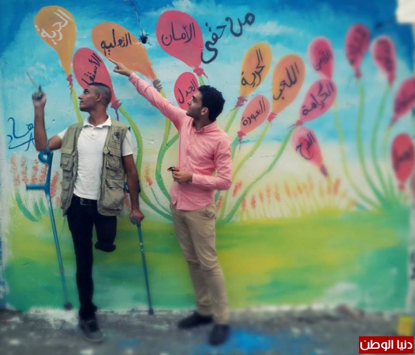 في غزة : "الغول" .. فنّان بساق واحدة ..!؟