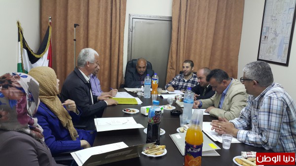 اللجنة الاقليمية للتنظيم والتخطيط العمراني بقلقيلية تعقد جلستها الرابعة لهذا العام