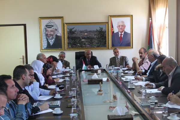 المجلس التنفيذي يعقد اجتماعه الدوري في محافظة سلفيت