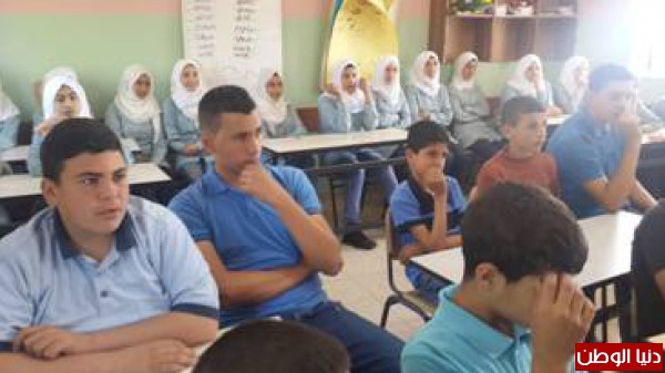 حركة فتح إقليم قلقيلية تنفذ محاضرة وطنية في مدرسة صير المختلطة