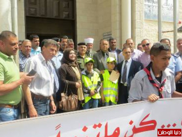 تربية جنين والشرطة والنقل والمواصلات يطلقون فعاليات أسبوع المرور العربي