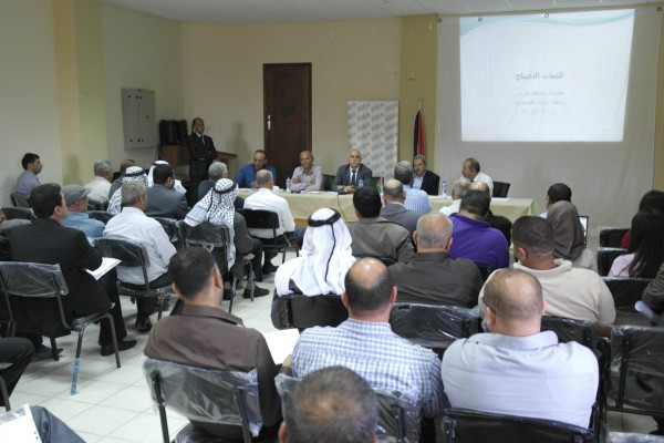 محافظة طوباس تعقد ورشة عمل لاطلاق دراسة مشروع نقل المياه من أبار رأس الفارعة الى سهل البقيعة