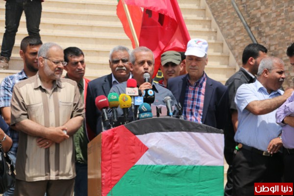 مسيرة جماهيرية حاشدة بغزة احتجاجاً على استمرار اختطاف النائب جرار