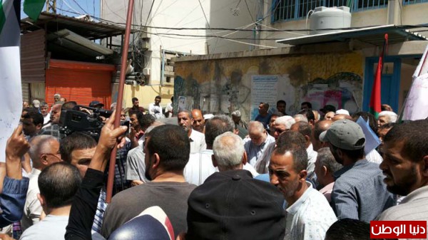 الفرقان تشارك في الأعتصام الفلسطيني ضد سياسة الاونروا