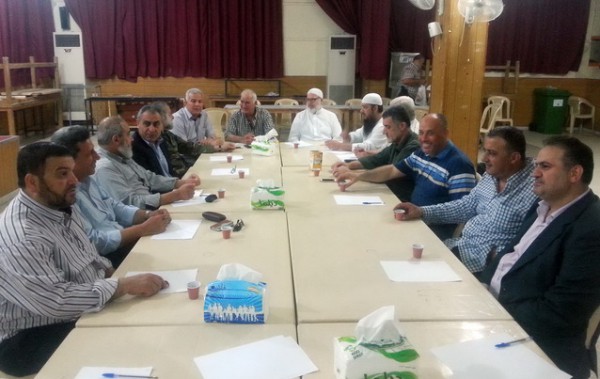 اللجنة الامنية العليا الفلسطينية تعقد اجتماعا في قاعدة مسجد خالد بن الوليد في مخيم عين الحلوة