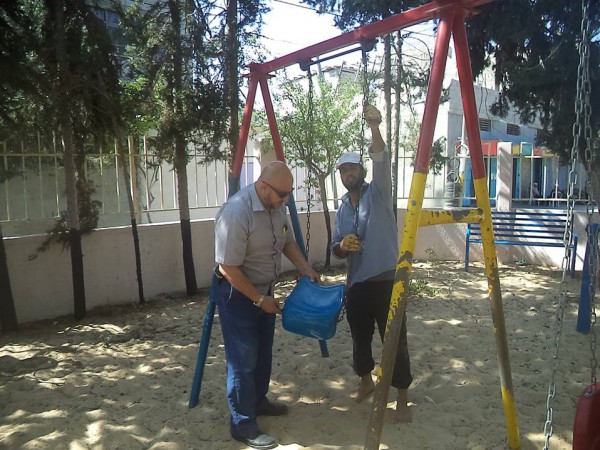 بلدية المغازي تعيد تأهيل حديقتها لاستقبال المواطنين