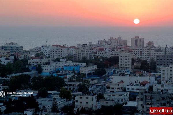 غروب من غزة