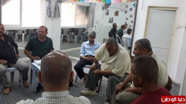 جمعية الانقاذ ومركز معا يعقدان جلسة عمل مع المزارعين في قلقيلية