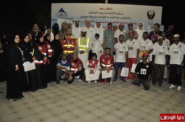جمعية الإمارات لبيوت الشباب تواصل تنظم فعالية "صحتك في المشي" بمدينة عجمان