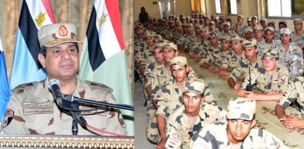 السيسي للجنود والضباط: الإستقرار في مصر إستقرار للعالم كله