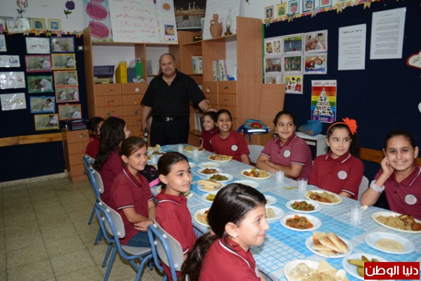 في مدرسة الشافعي - إقامة وجبة إفطار رمضاني لجميع طلاب المدرسة
