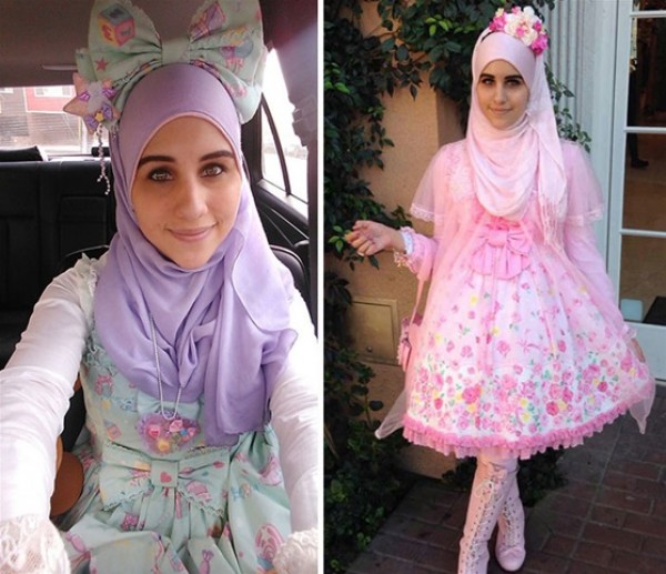 بالصور:  فتاة مسلمة تستوحي أزياء للمحجبات من الموضة اليابانية