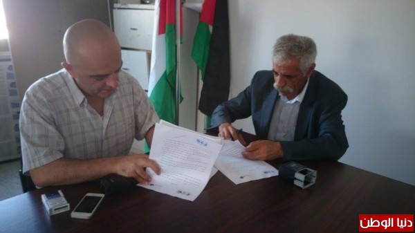 توقيع اتفاقية بين اتحاد الشباب الفلسطيني ومؤسسة إبداع للدعم المتناهي الصغر