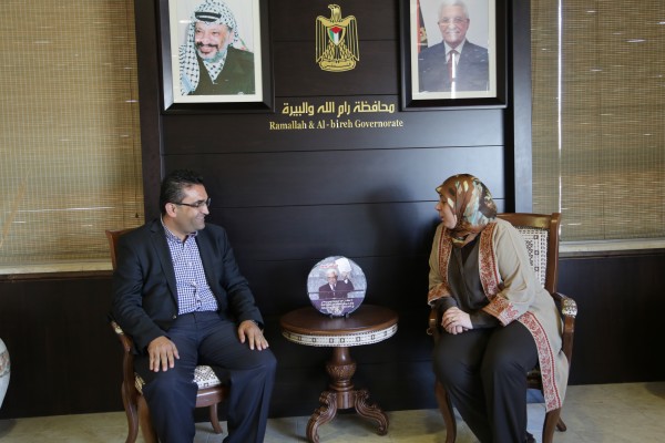 مدير عام الصحة في محافظة رام الله والبيرة يلتقي د. غنام ويطلعها على وضع القطاع الصحي