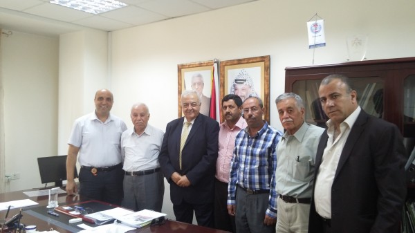 الوزير ابو شهلا  يبحث العديد من القضايا العمالية مع الاتحاد العام لعمال فلسطين