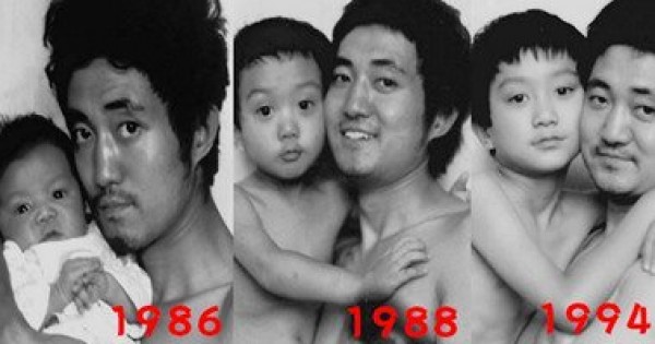 أب وابنه يلتقطان نفس الصورة كل عام لمدة 27 سنة "آخر صورة ستجعلك تحب الحياة"