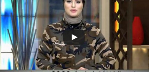 بالفيديو.. مذيعة الحياة ترتدي زي عسكري على الهواء احتفالا بـ"قناة السويس"