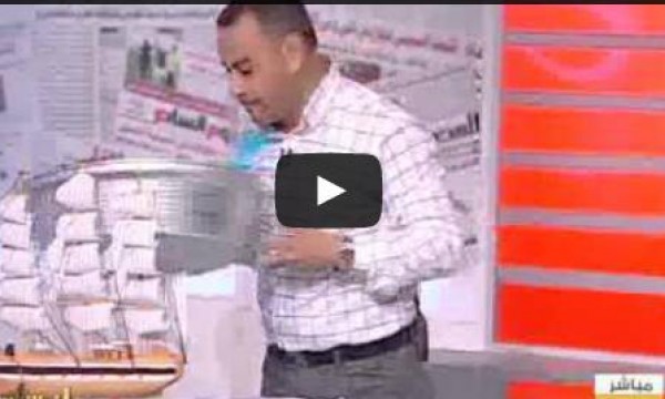 القرموطي يظهر بـ"الطشت" و"الفنكوش" على الهواء