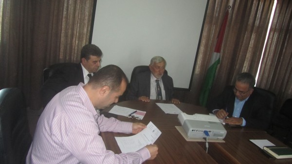 وزير الزراعة يجتمع مع وفد من المنظمات غير الحكومية في فلسطين