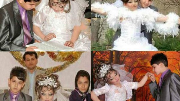 بالصور.. زواج في إيران العريس 14 عاماً والعروسة 10