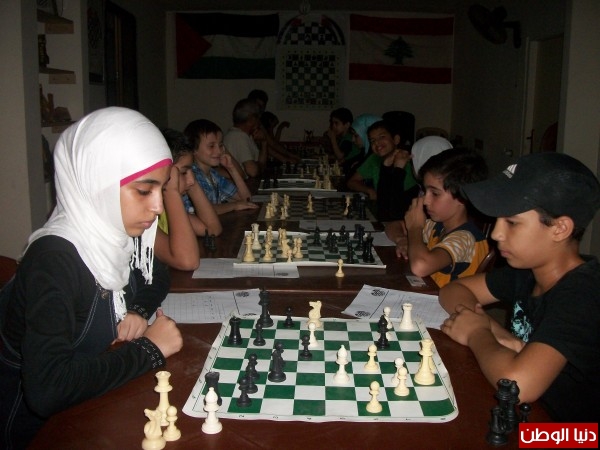 الملتقى الفلسطيني للشطرنج يقيم دورة في لعبة الشطرنج تحت عنوان "دورة الأديب الراحل غسان كنفاني"
