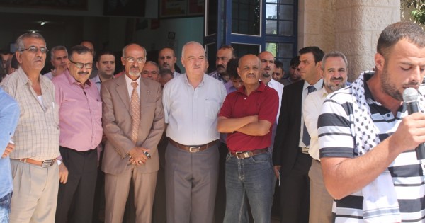 القوى الوطنية في سلفيت تنظم وقفة تضامنية مع المسجد الاقصى