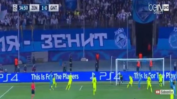 أهداف مبارة زينت و جنت البلجيكى فى دورى الأبطال