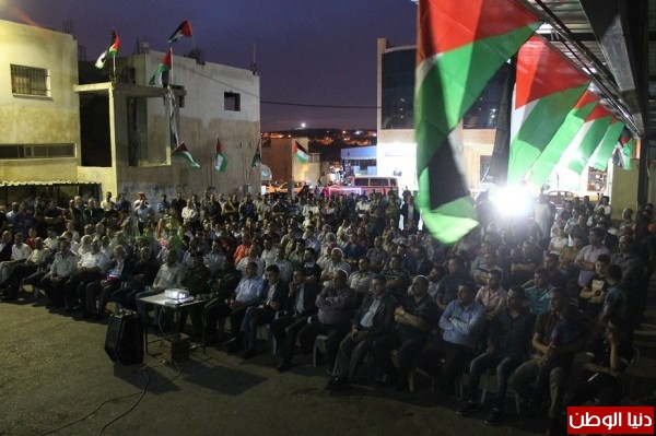 جماهير سلفيت يبتهجون بخطاب الرئيس أبو مازن وبرفع العلم الفلسطيني