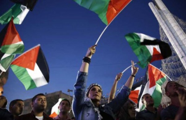 مظاهرة في نيويورك تضامناً مع الفلسطينيين