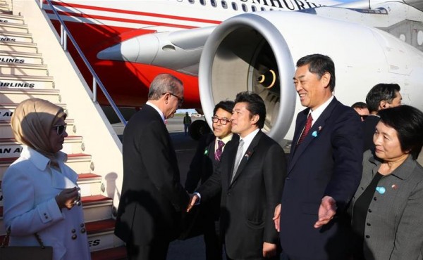 أردوغان يصل اليابان في زيارة رسمية تستغرق يومين