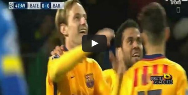 راكيتيتش يقود برشلونة لعبور باتي بوريسوف بدوري الأبطال