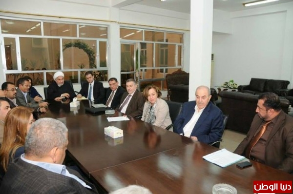 الدكتور اياد علاوي رئيس ائتلاف الوطنية يلتقي مجموعة من اساتذة العلوم السياسية  في الجامعات العراقية
