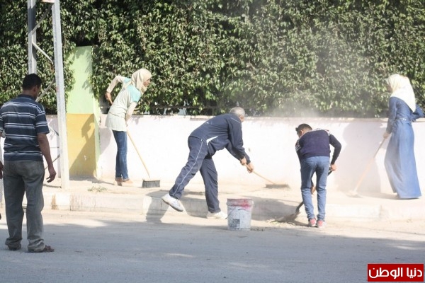 جامعة القدس المفتوحة تستمر بالعمل التطوعي في حي الخديوي بمدينة أريحا