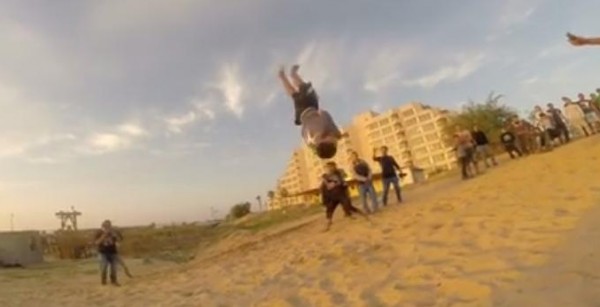 فيديو مدهش لتجمع لاعبي الجمباز في غزة