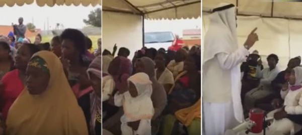 فيديو.. داعية سعودي يلقن الشهادة لعدد من النساء في جنوب إفريقيا