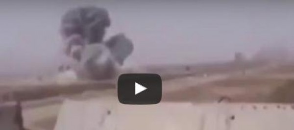 غارة أمريكية على اللواء 55 للجيش العراقي (فيديو)