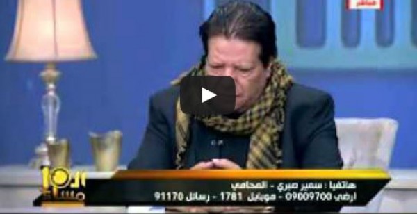 "شعبولا" يبكى على الهواء بعد إتهامه بإزدراء الأديان