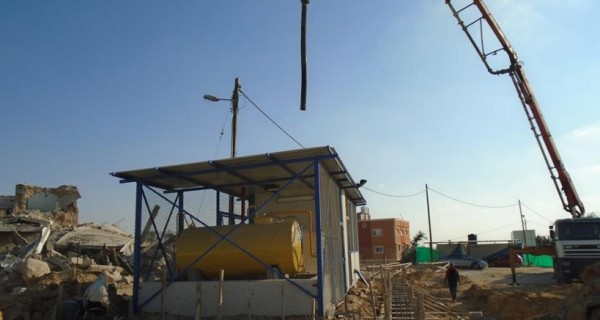 بلدية غزة تشرع بإنشاء مدرج فوق خزان “المنطار” يطل على غزة