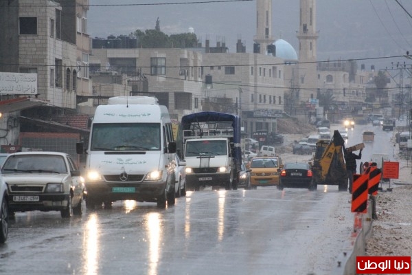 أمطار في مدينة أريحا