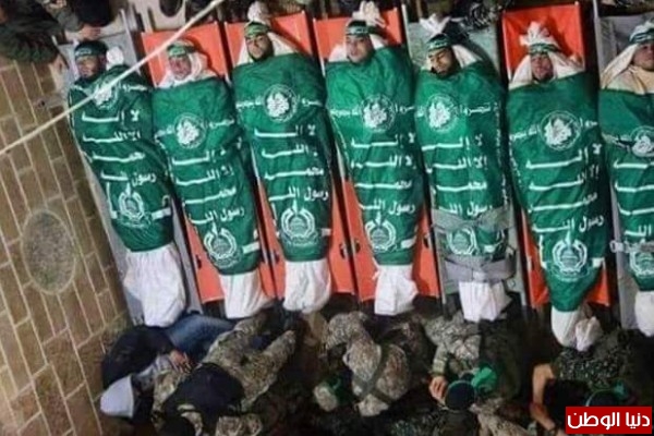 تشييع جثامين شهداء الإعداد السبعة شرق غزة