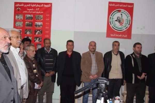 الجبهة الديمقراطية تنظم حفل ايقاد شلعة الانطلاقة الـ47 في مخيم عين الحلوة