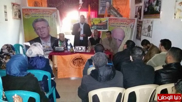 حركة المبادرة الوطنية الفلسطينية بمحافظة خانيونس تنظم لقاء داعما للأسير الصامد محمد القيق