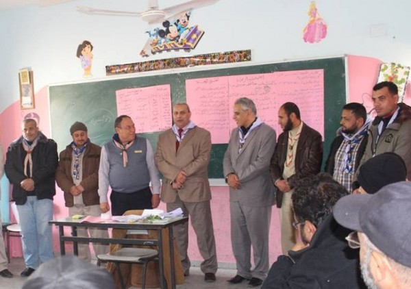 التعليم بغزة تدرب معلميها حول" الدراسة التمهيدية للشارة الخشبية الكشفية"