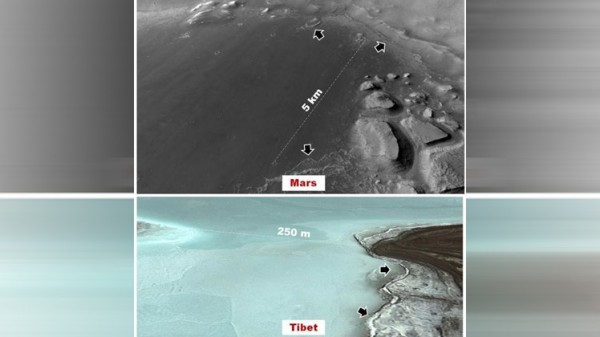 بحيرات المريخ ربما كانت مأوى لكائنات حية